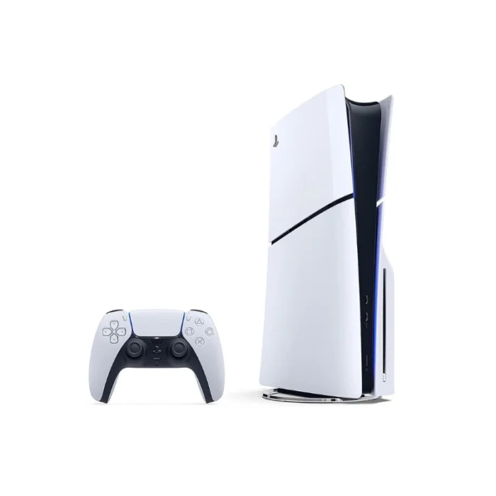 PlayStation 5 Slim Disc console and DualSense controller